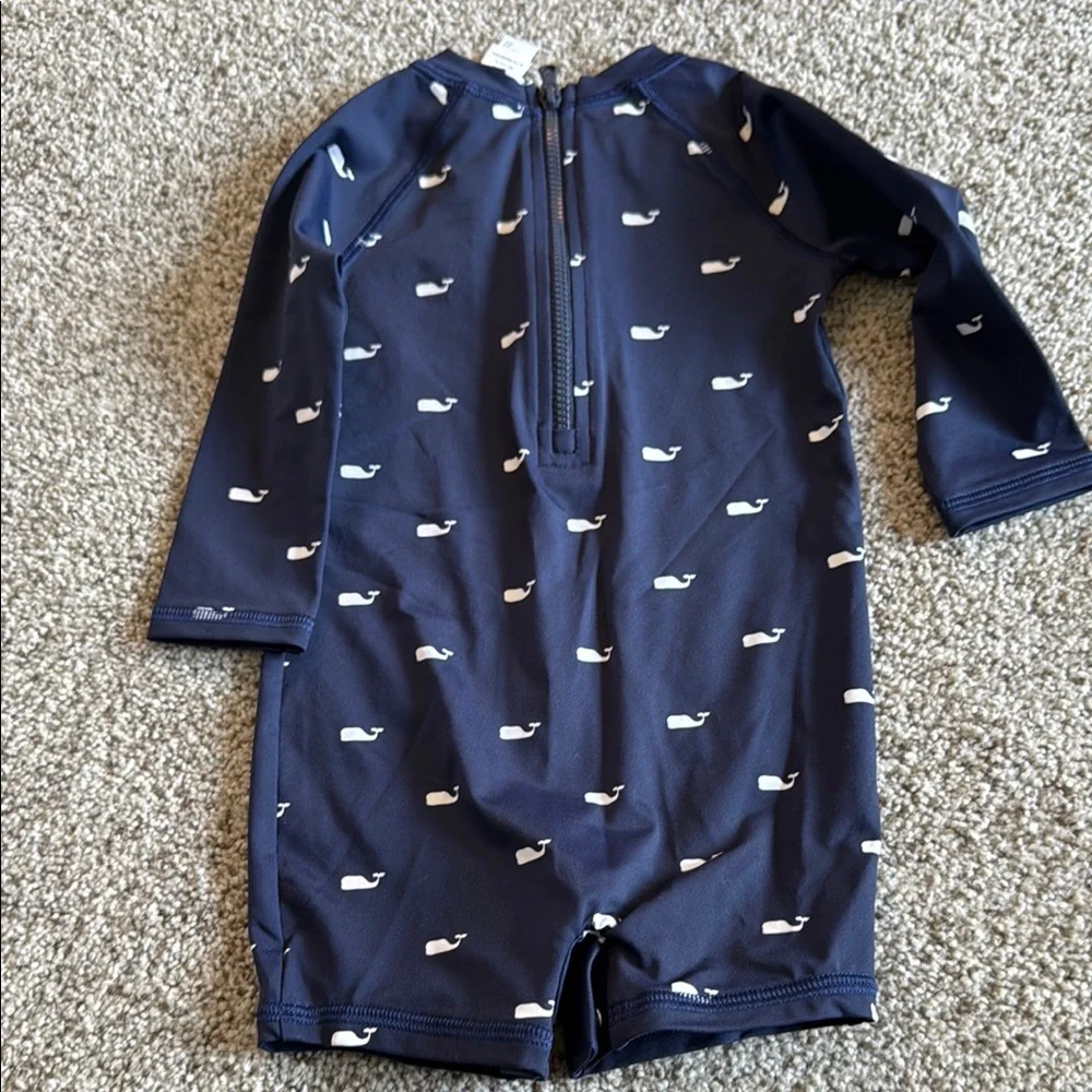 Kids Swim Set - Navy and Red Whale Design - Picture 4 of 8
